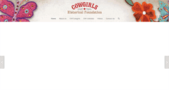 Desktop Screenshot of cowgirlshistoricalfoundation.com