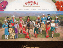 Tablet Screenshot of cowgirlshistoricalfoundation.com